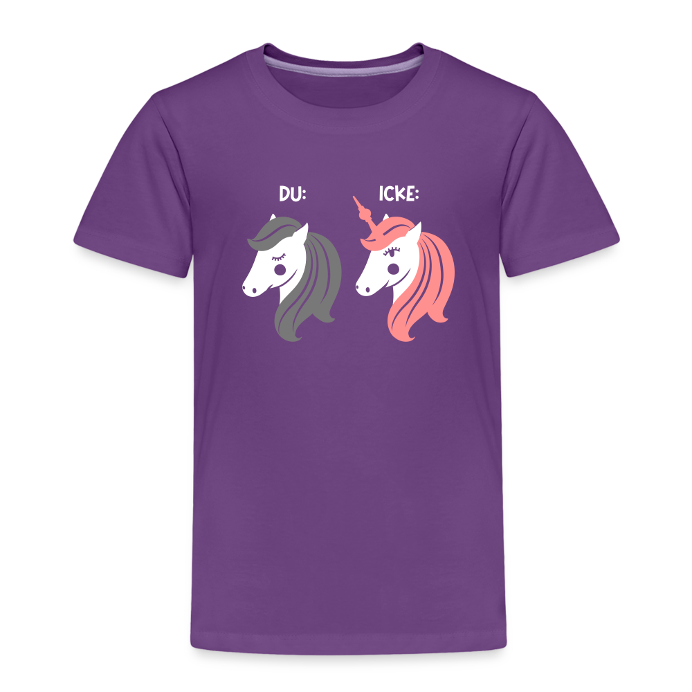 Berliner Einhorn - Kinder Premium T-Shirt - Lila