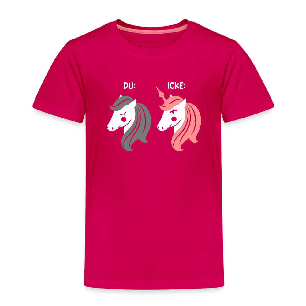 Berliner Einhorn - Kinder Premium T-Shirt - dunkles Pink