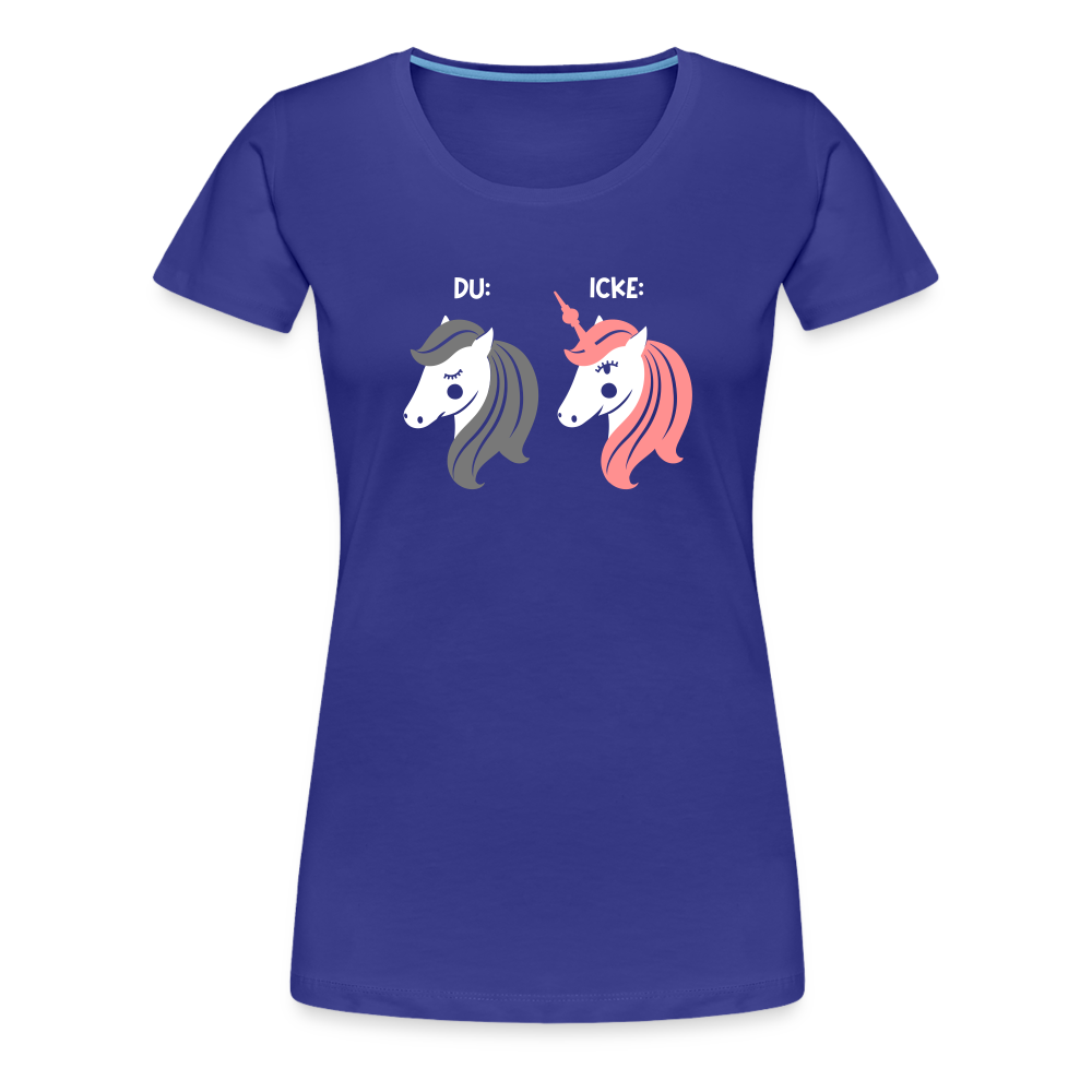 Berliner Einhorn - Frauen Premium T-Shirt - Königsblau