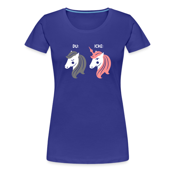 Berliner Einhorn - Frauen Premium T-Shirt - Königsblau