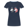 Berliner Einhorn - Frauen Premium T-Shirt - Navy