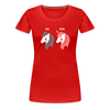 Berliner Einhorn - Frauen Premium T-Shirt - Rot