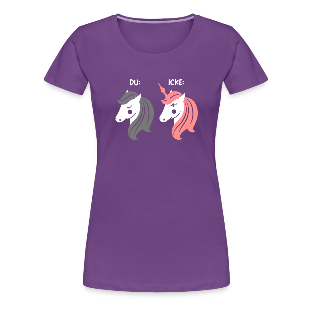 Berliner Einhorn - Frauen Premium T-Shirt - Lila