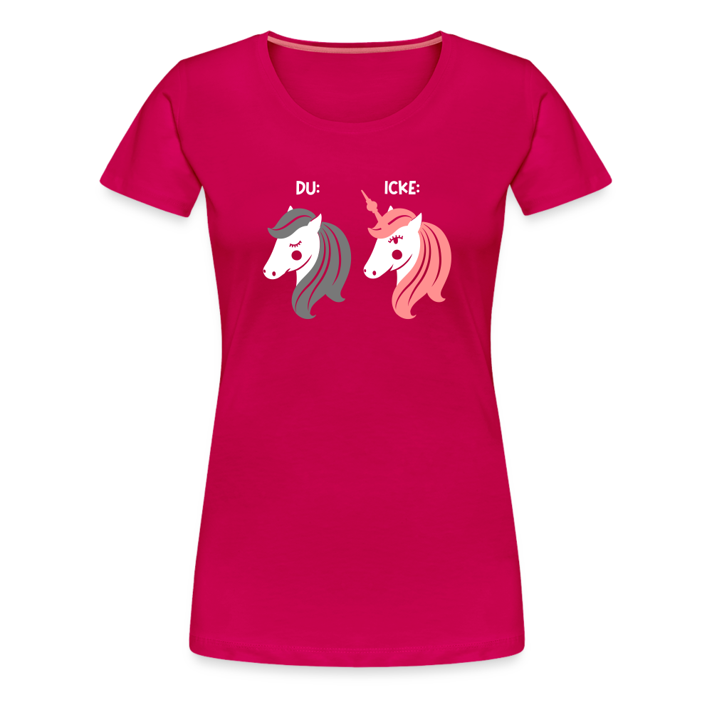 Berliner Einhorn - Frauen Premium T-Shirt - dunkles Pink
