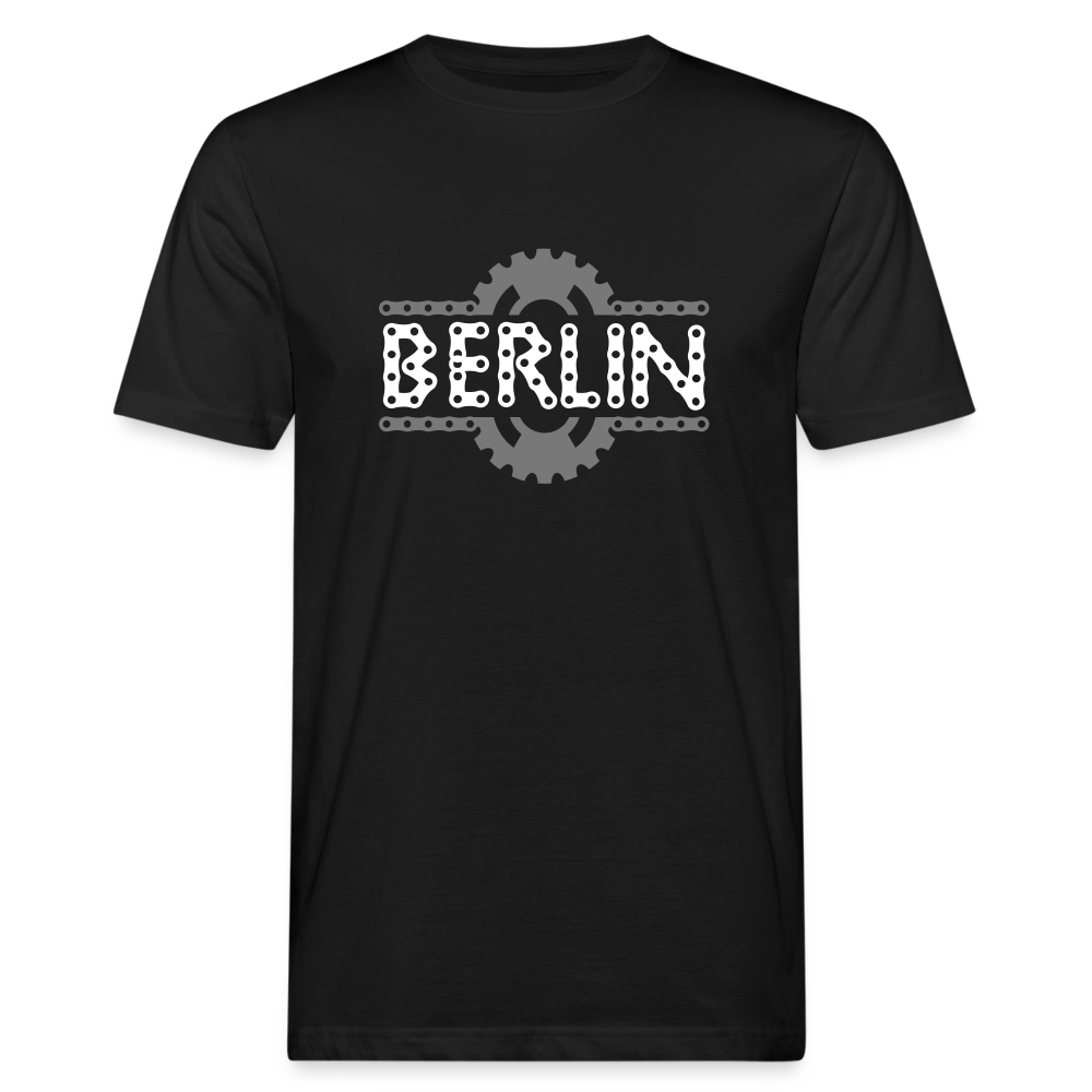 Berliner Fahrradkette - Männer Bio T-Shirt - Schwarz