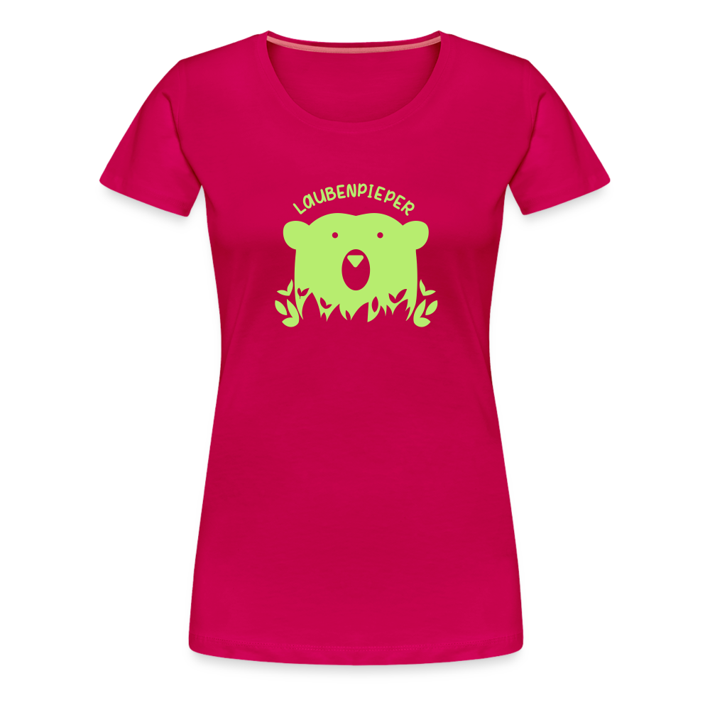 Laubenpieper - Frauen Premium T-Shirt - dunkles Pink