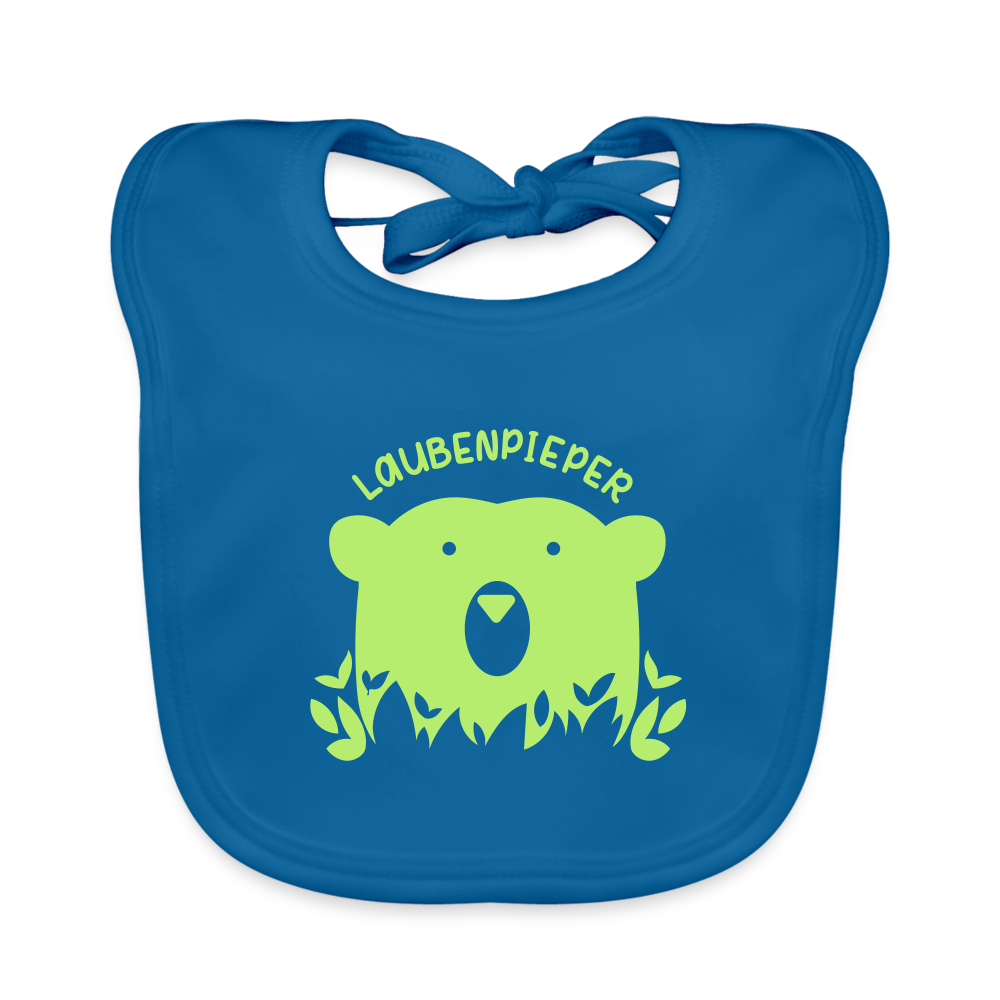 Laubenpieper - Lätzchen - Pfauenblau