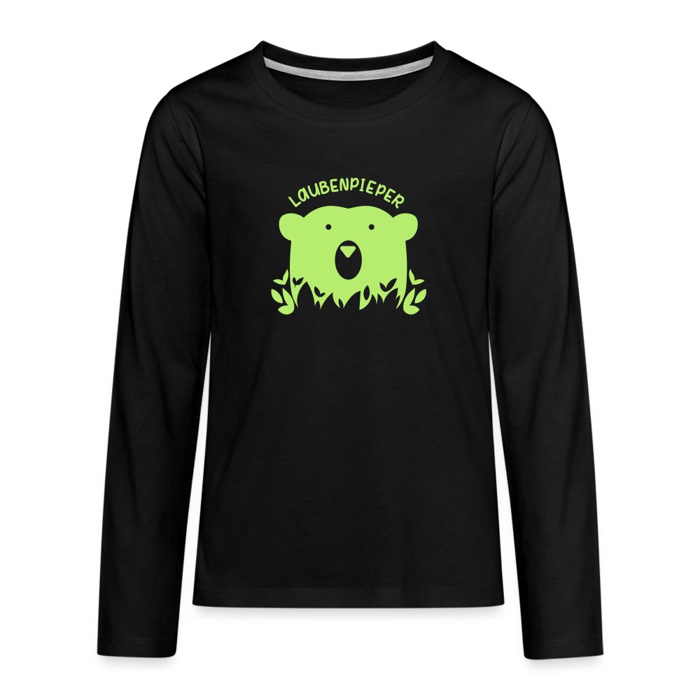 Laubenpieper - Teenager Langarmshirt - Schwarz