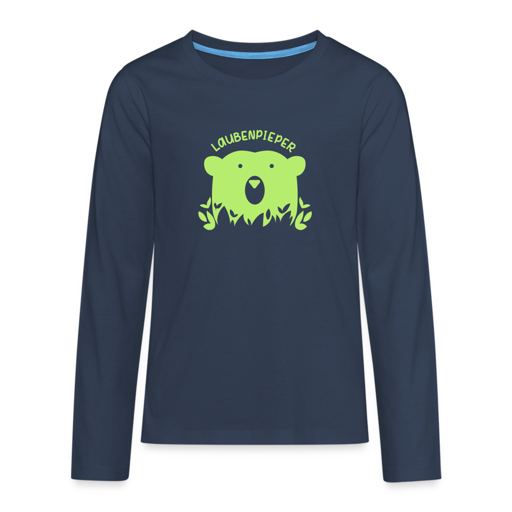 Laubenpieper - Teenager Langarmshirt - Navy