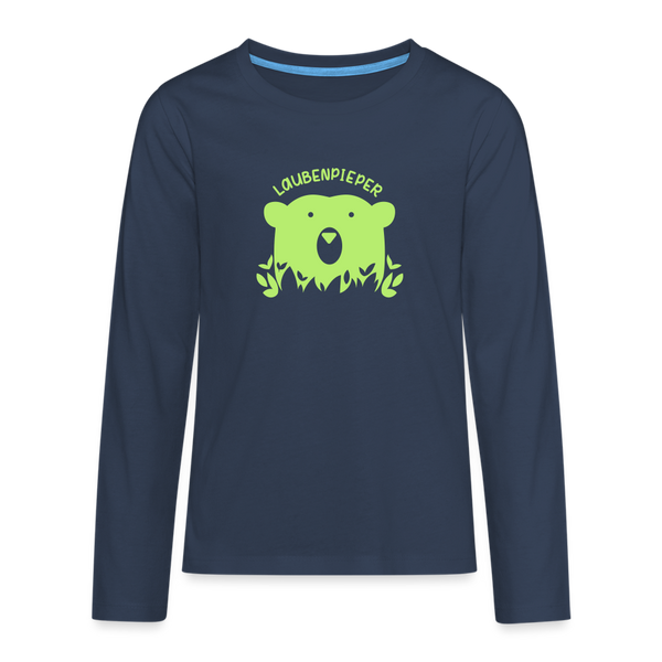 Laubenpieper - Teenager Langarmshirt - Navy