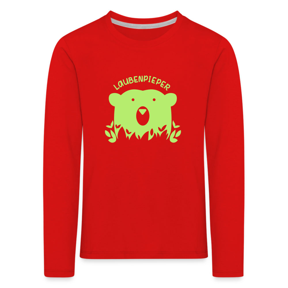 Laubenpieper - Kinder Langarmshirt - Rot
