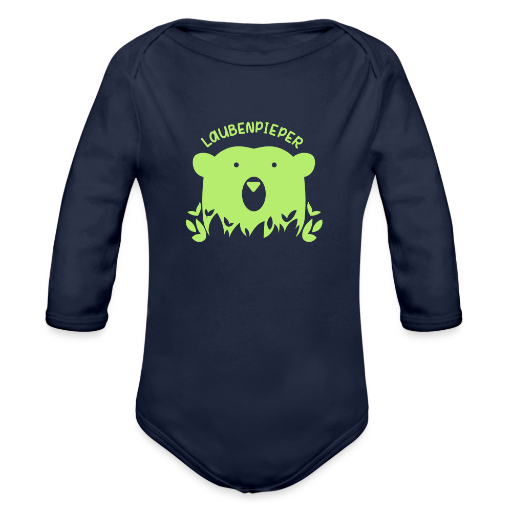 Laubenpieper - Bio-Langarmbody - Dunkelnavy