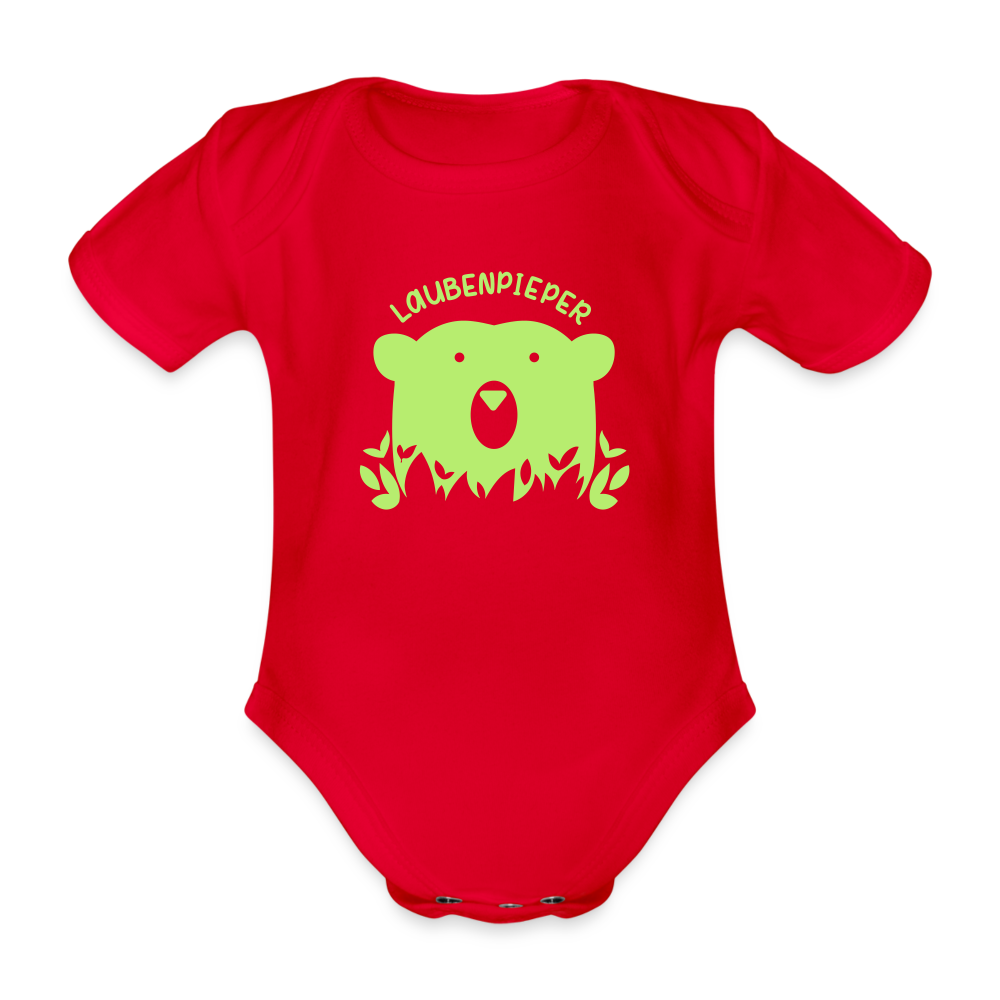 Laubenpieper - Bio-Kurzarmbody - Rot