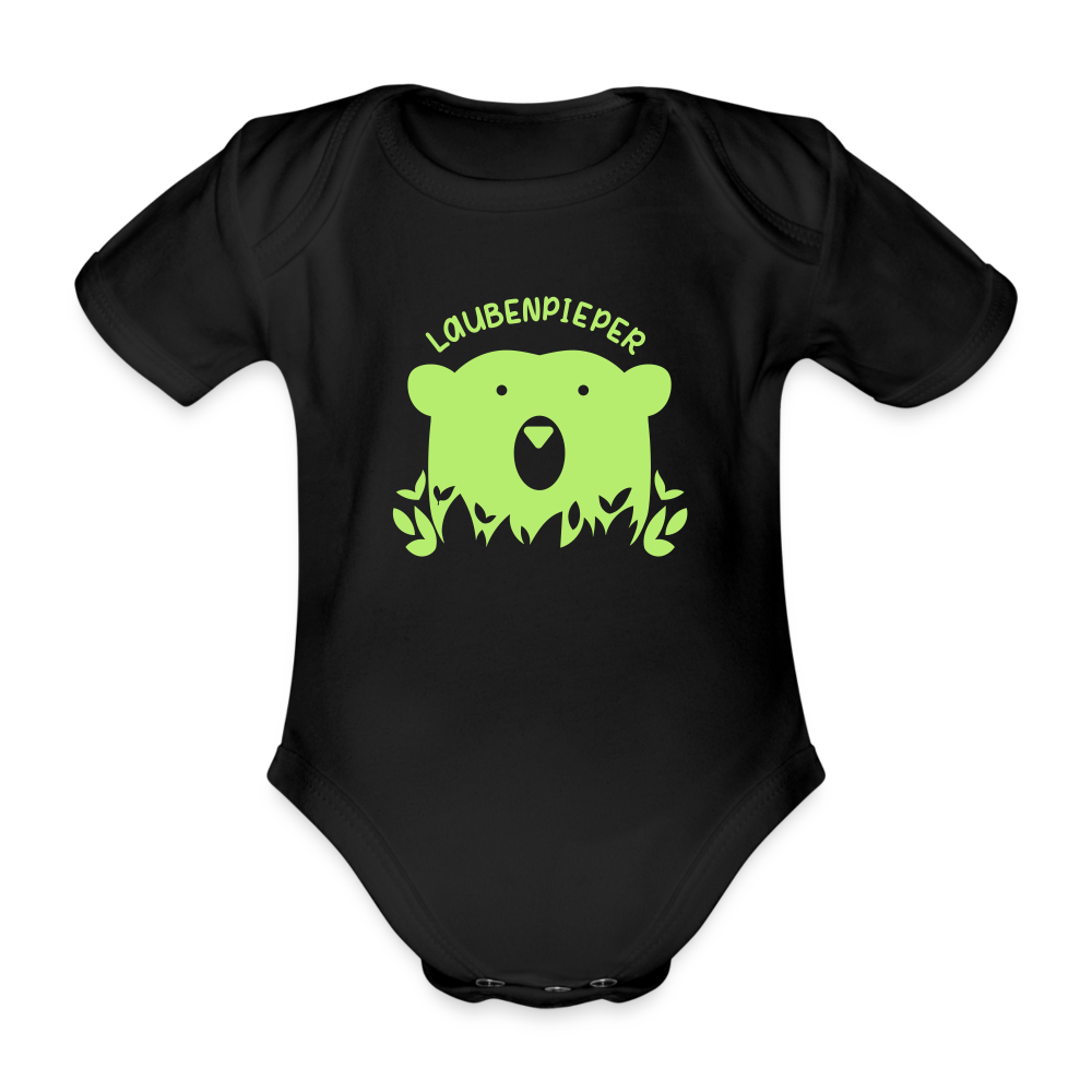 Laubenpieper - Bio-Kurzarmbody - Schwarz