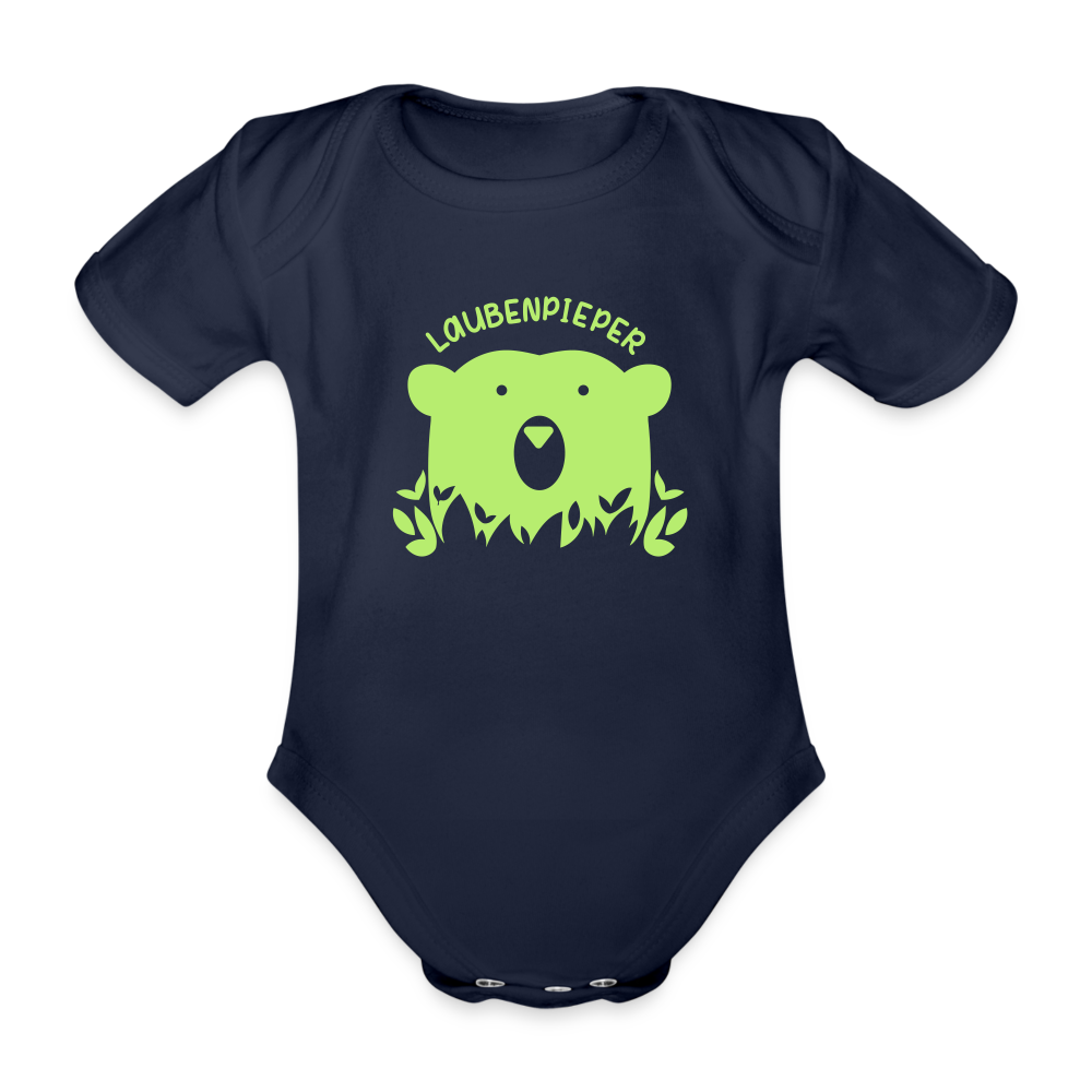 Laubenpieper - Bio-Kurzarmbody - Dunkelnavy