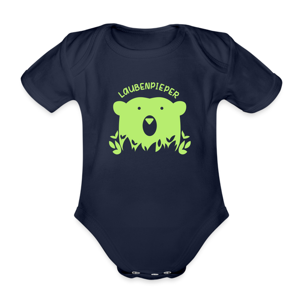 Laubenpieper - Bio-Kurzarmbody - Dunkelnavy