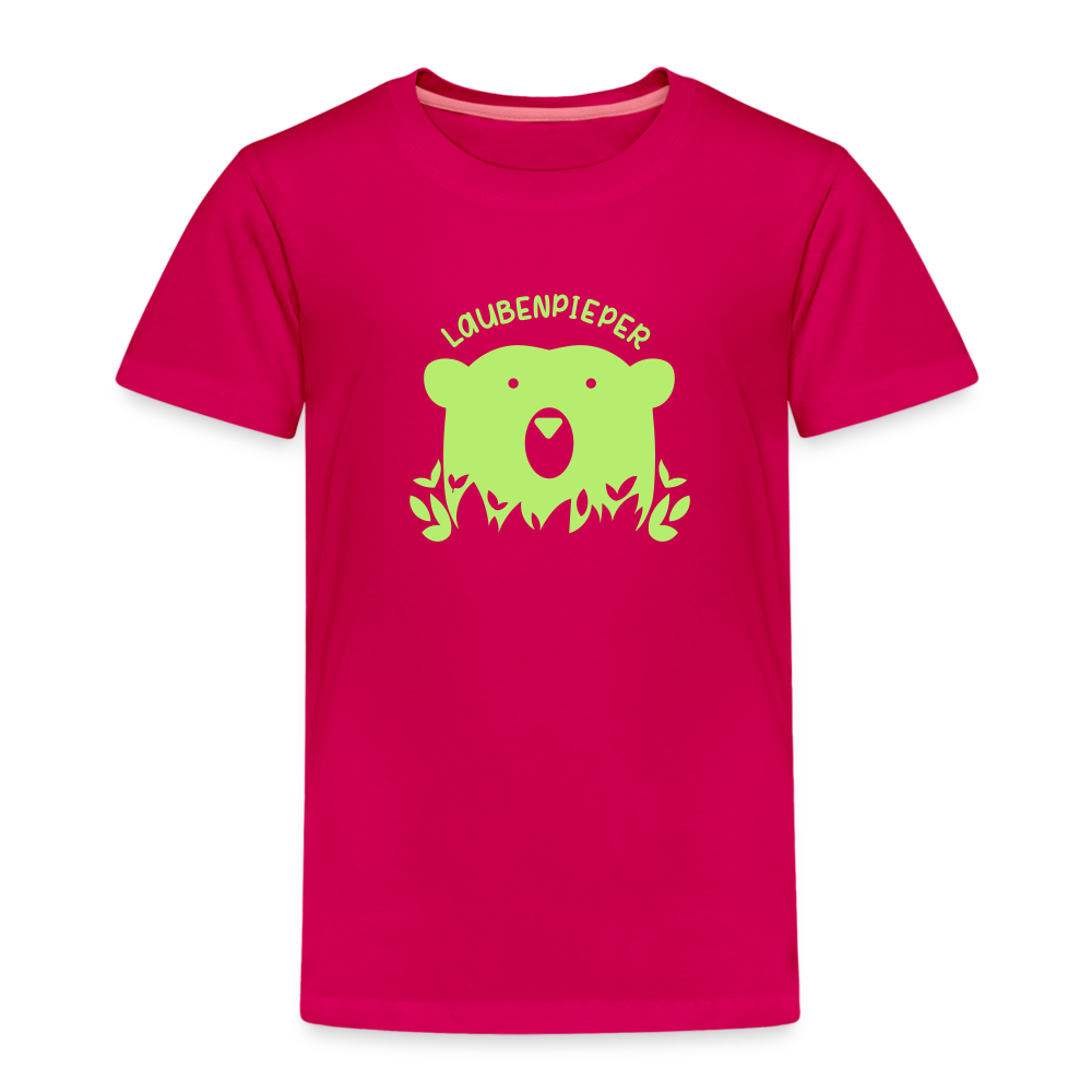 Laubenpieper - Kinder Premium T-Shirt - dunkles Pink