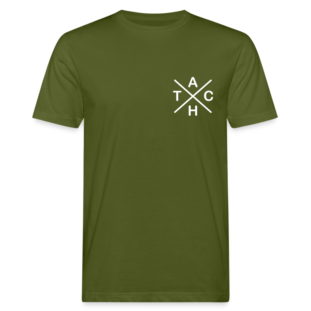 Tach X - Männer Bio T-Shirt - Moosgrün