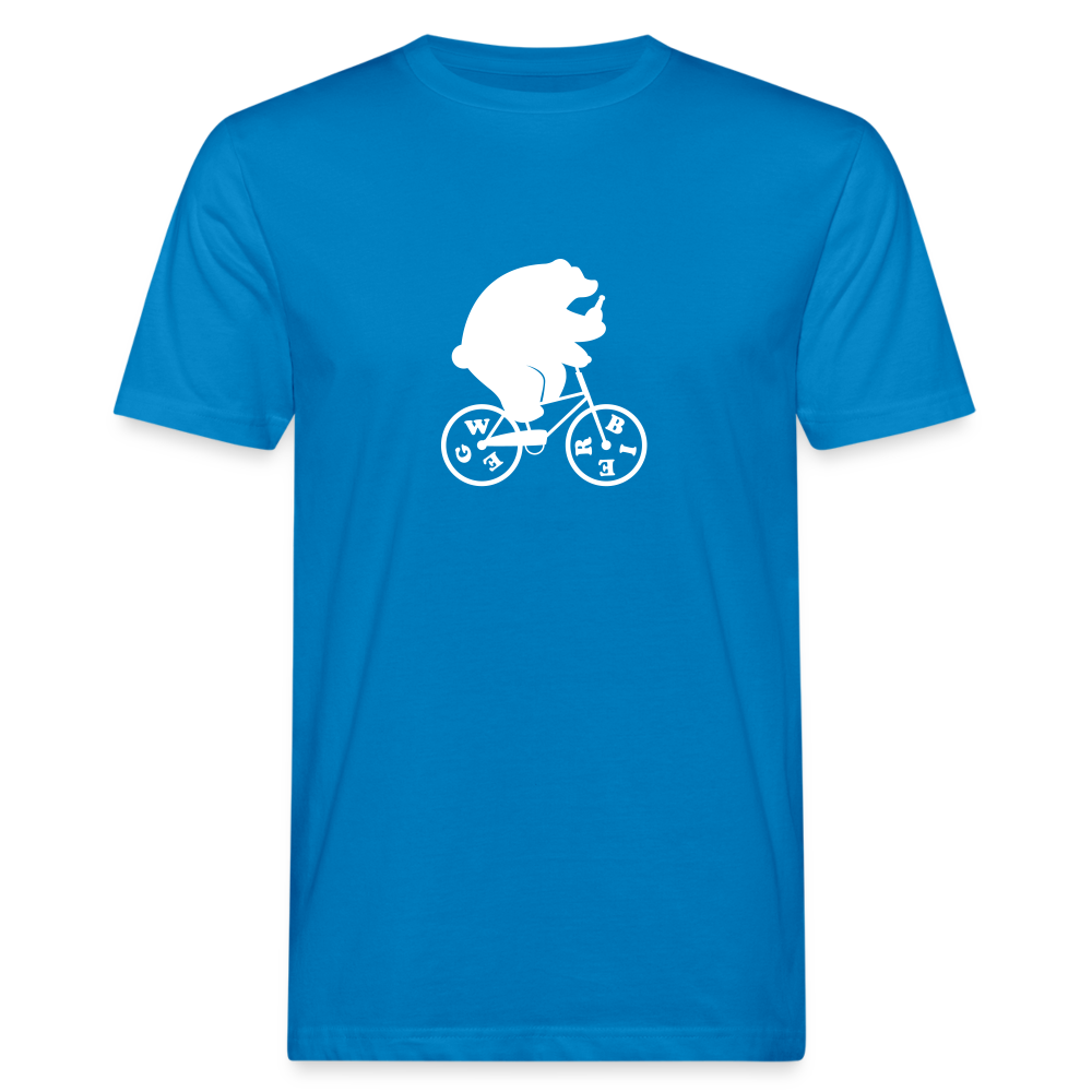 Wegbier Berlin - Männer Bio T-Shirt - Pfauenblau