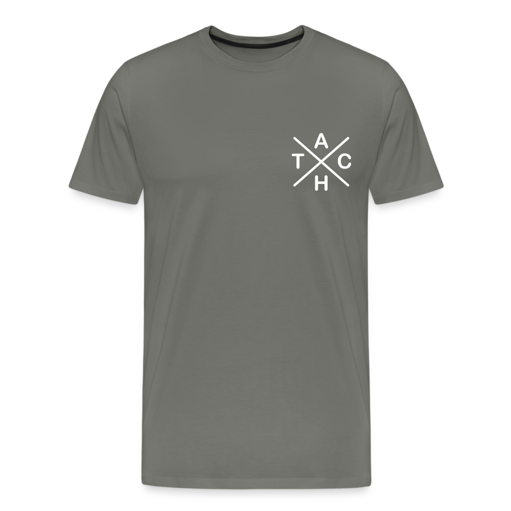 Tach X - Männer Premium T-Shirt - Asphalt