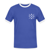 Tach X - Männer Ringer T-Shirt - Blau/Weiß