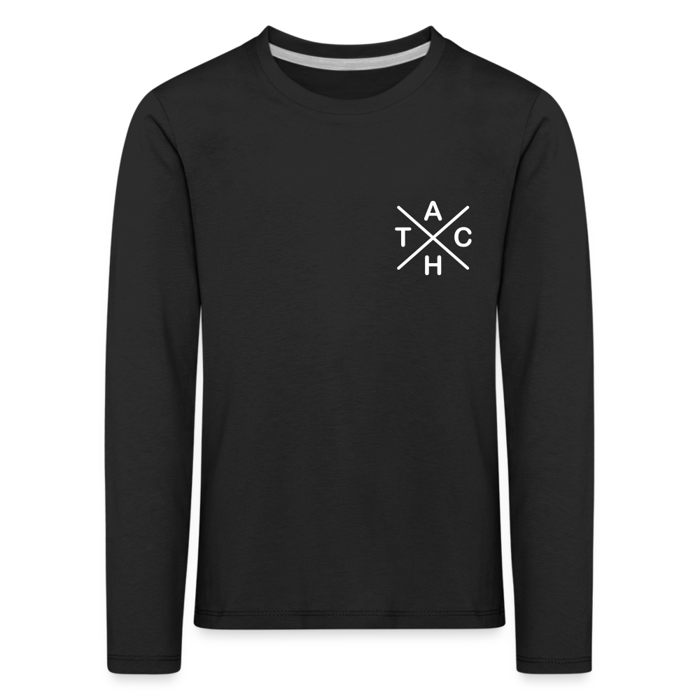 Tach X - Kinder Langarmshirt - Schwarz