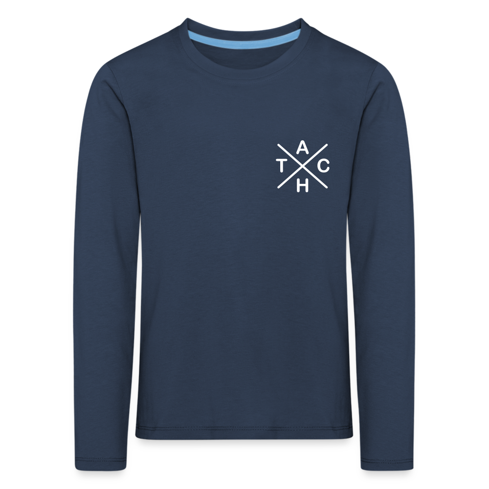 Tach X - Kinder Langarmshirt - Navy