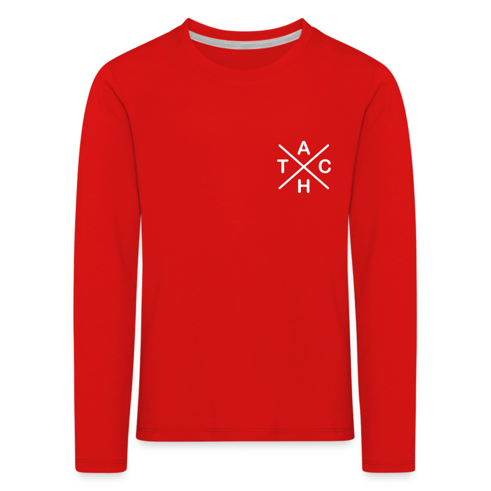 Tach X - Kinder Langarmshirt - Rot