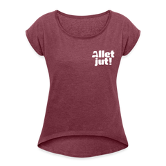 Allet Jut - Frauen T-Shirt mit gerollten Ärmeln