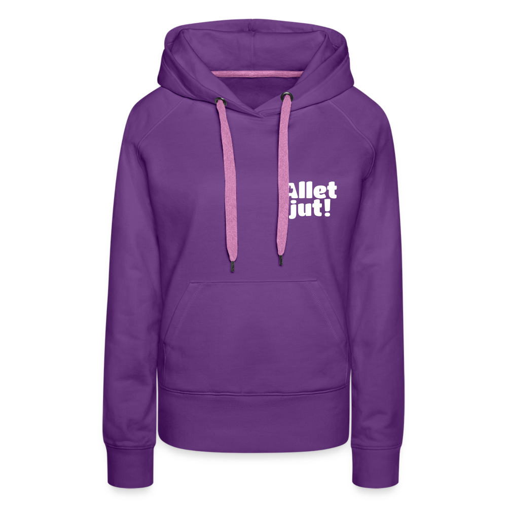 Allet Jut - Frauen Premium Hoodie - Purple
