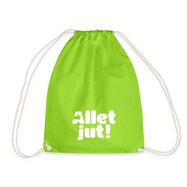 Allet Jut - Turnbeutel - Neongrün