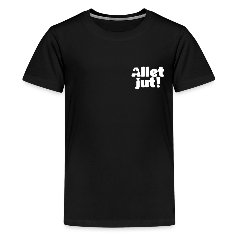 Allet Jut - Teenager Premium T-Shirt - Schwarz
