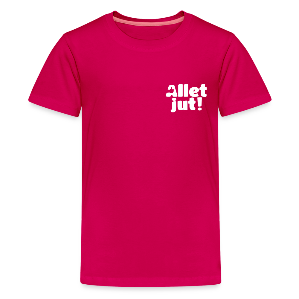 Allet Jut - Teenager Premium T-Shirt - dunkles Pink