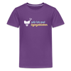 wär ick mal liejenjeblieben - Teenager Premium T-Shirt - Lila