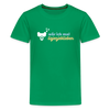 wär ick mal liejenjeblieben - Teenager Premium T-Shirt - Kelly Green