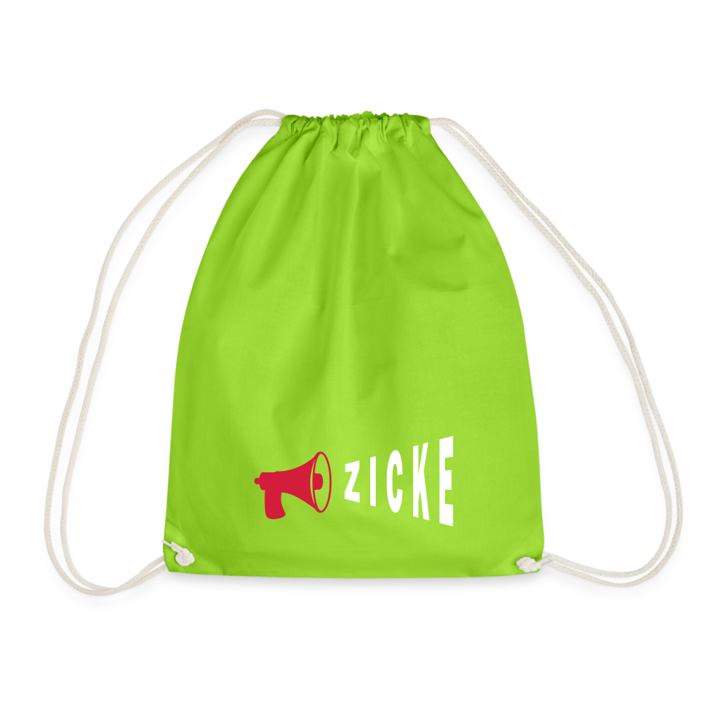Zicke - Turnbeutel - Neongrün