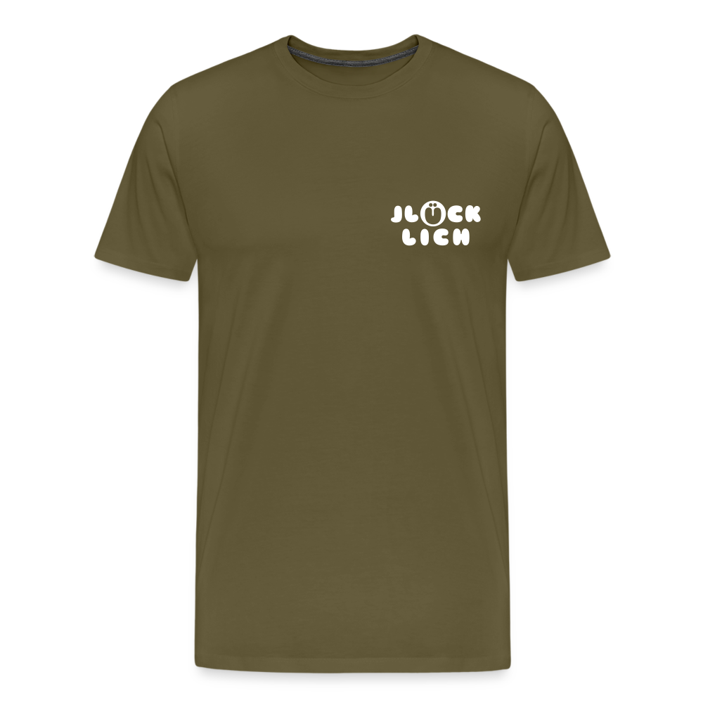 Jlücklich - Männer Premium T-Shirt - Khaki