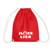 Jlücklich - Turnbeutel - Rot
