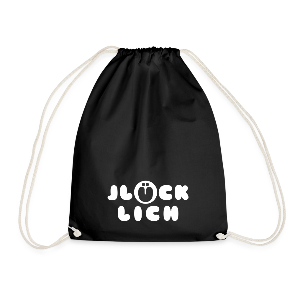 Jlücklich - Turnbeutel - Schwarz