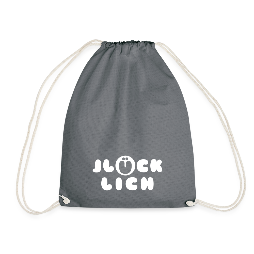 Jlücklich - Turnbeutel - Grau
