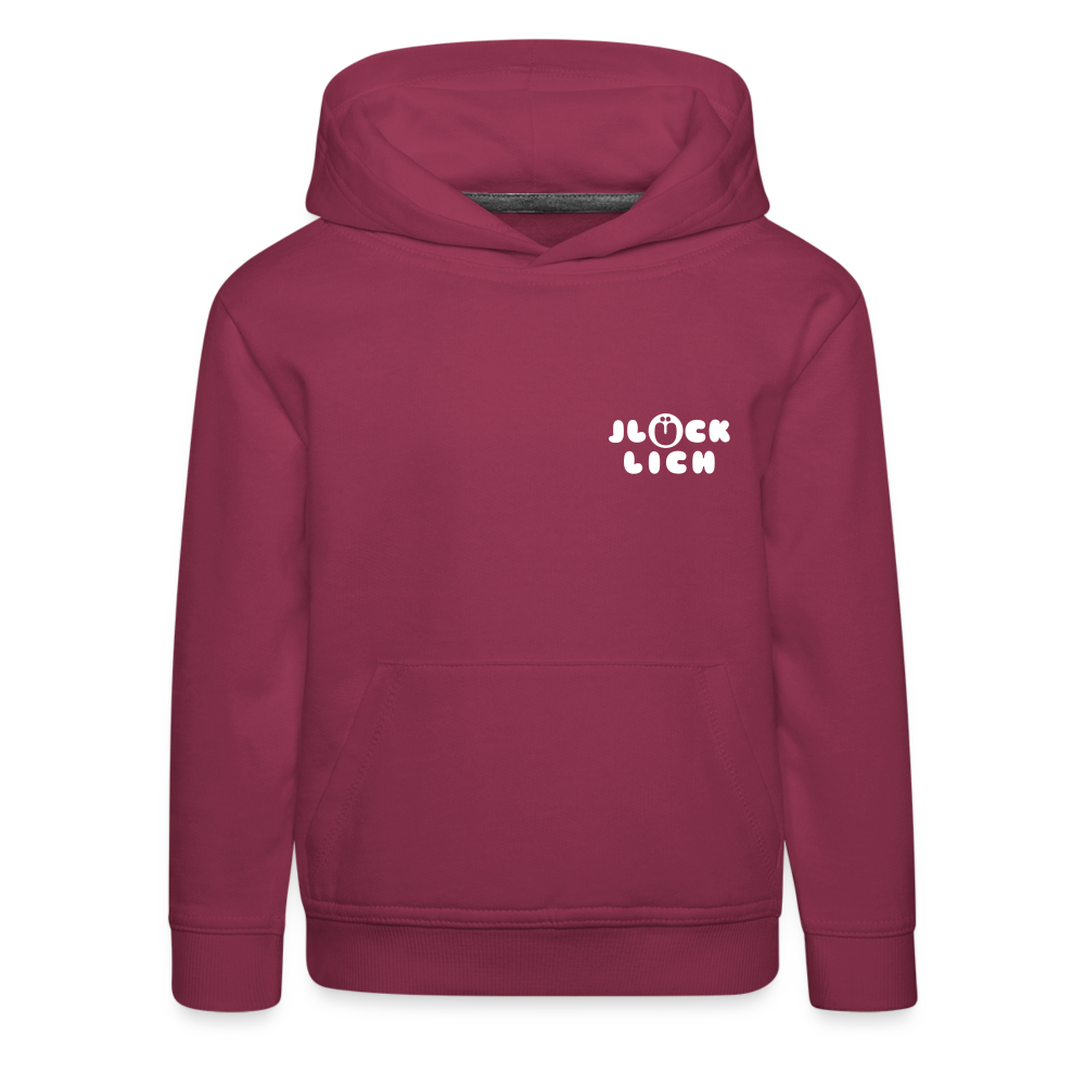 Jlücklich - Kinder Premium Hoodie - Bordeaux