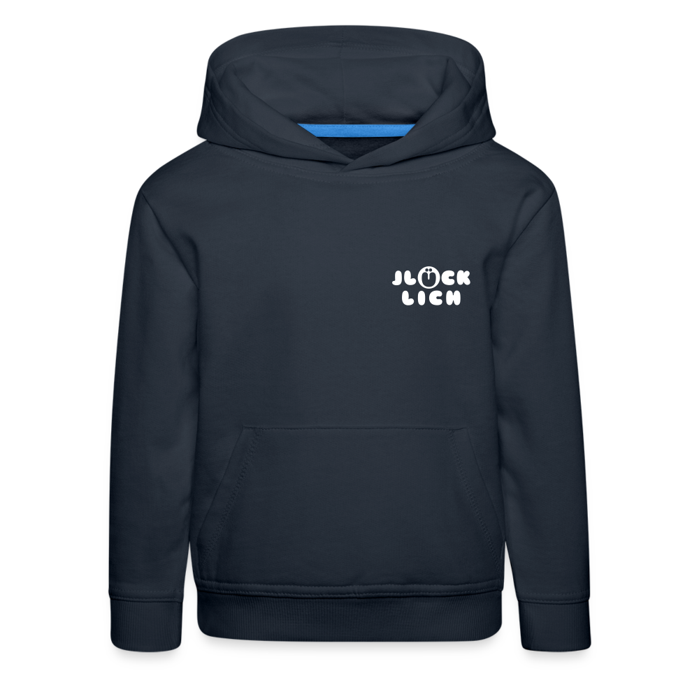 Jlücklich - Kinder Premium Hoodie - Navy