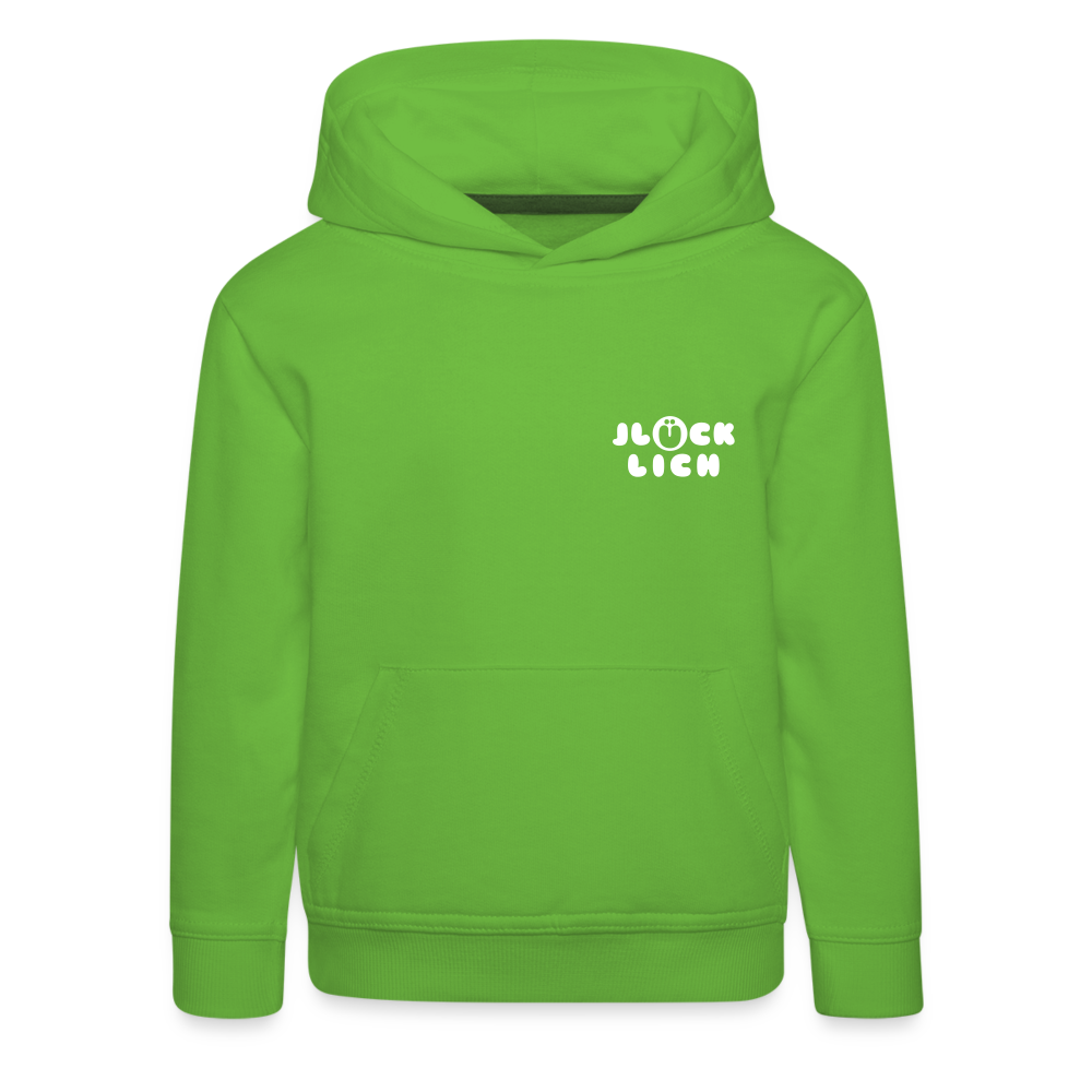 Jlücklich - Kinder Premium Hoodie - Hellgrün
