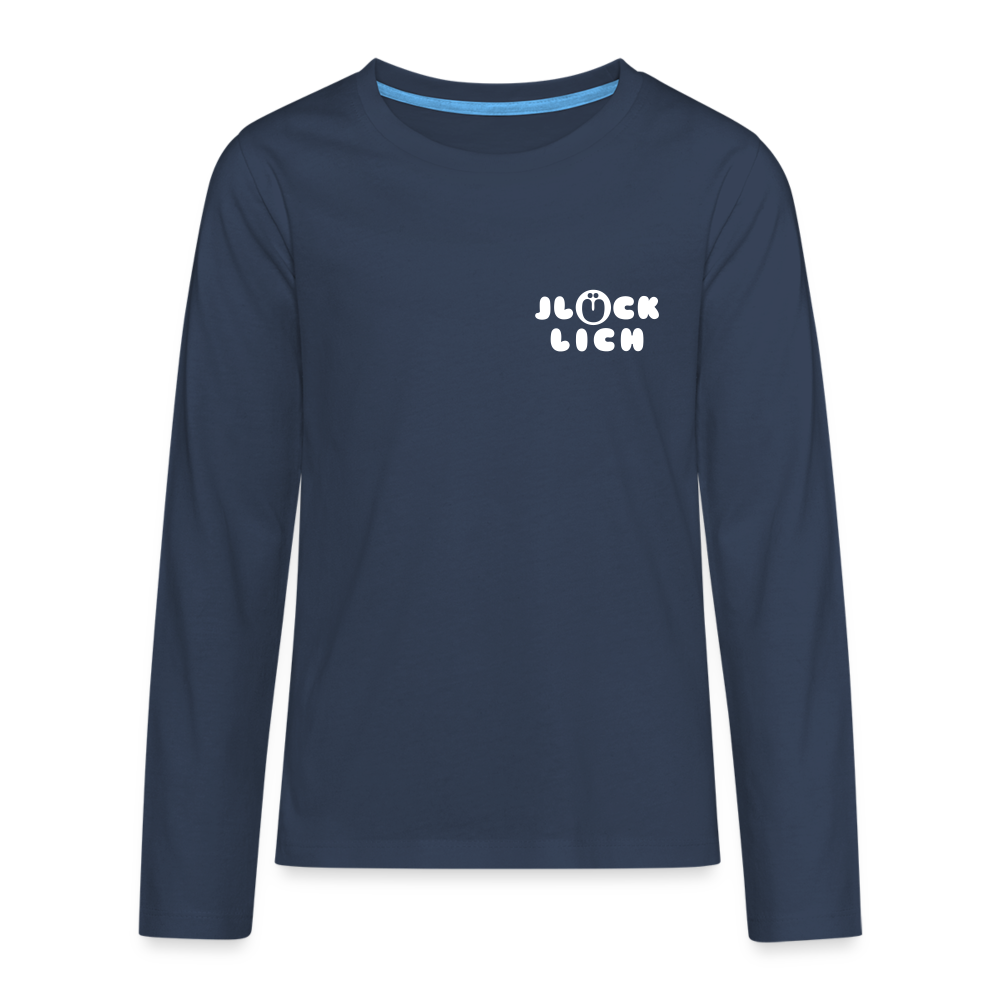 Jlücklich - Teenager Langarmshirt - Navy