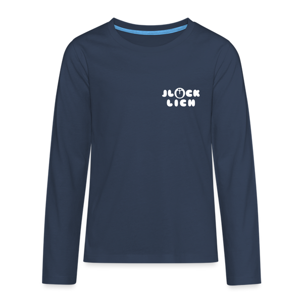 Jlücklich - Teenager Langarmshirt - Navy