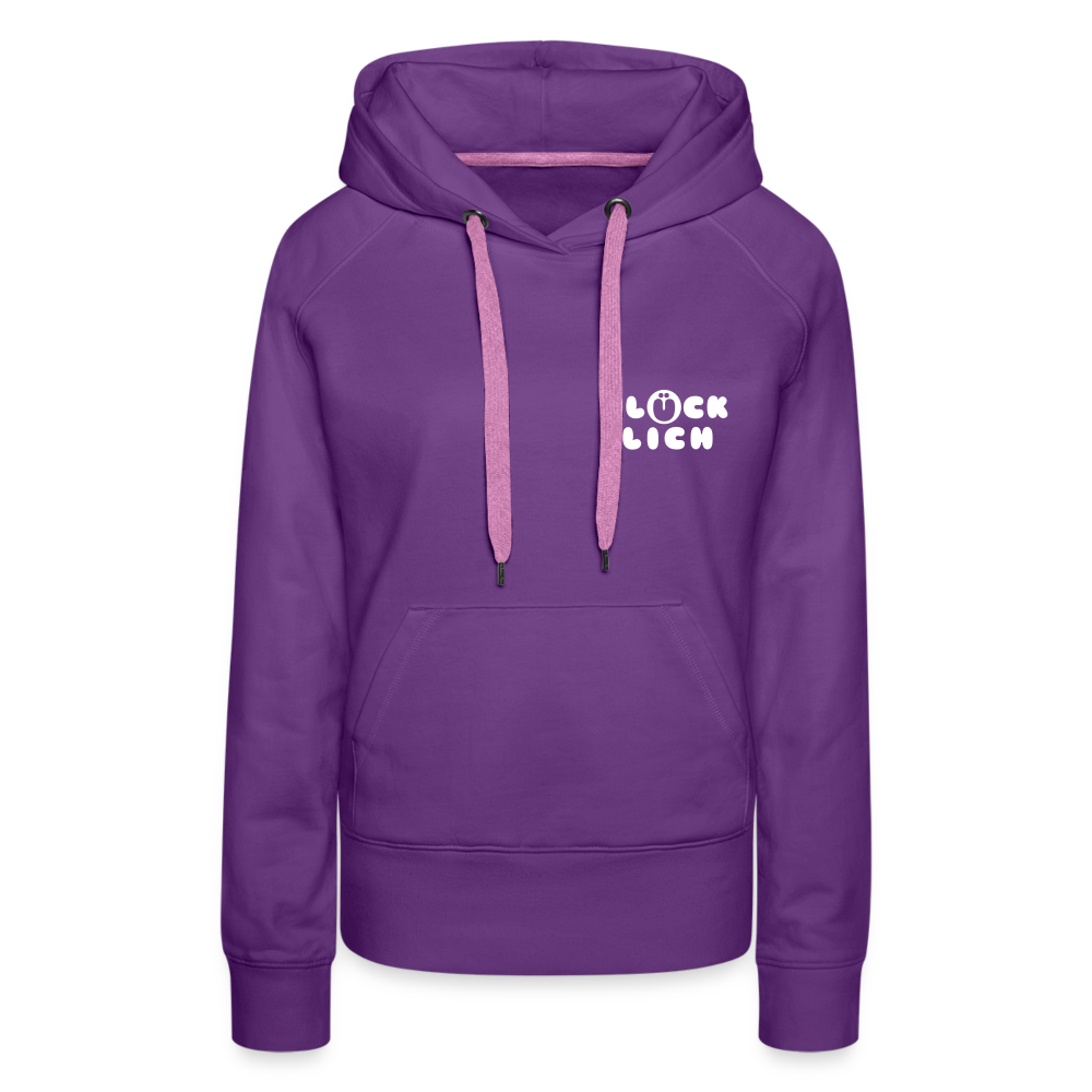 Jlücklich - Frauen Premium Hoodie - Purple