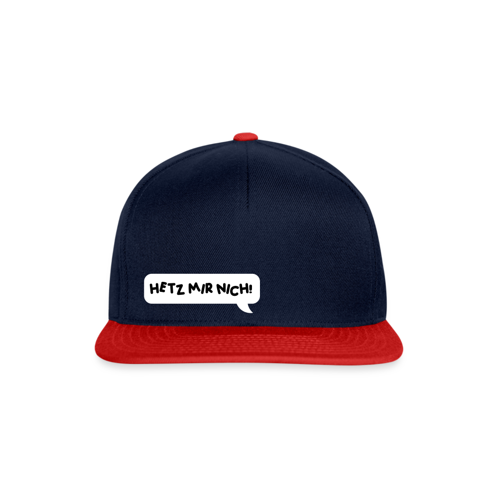 Hetz Mir Nich! - Snapback Cap - Navy/Rot