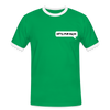 Hetz Mir Nich! - Männer Ringer T-Shirt - Kelly Green/Weiß