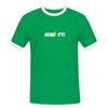 Jewieft! - Männer Ringer T-Shirt - Kelly Green/Weiß
