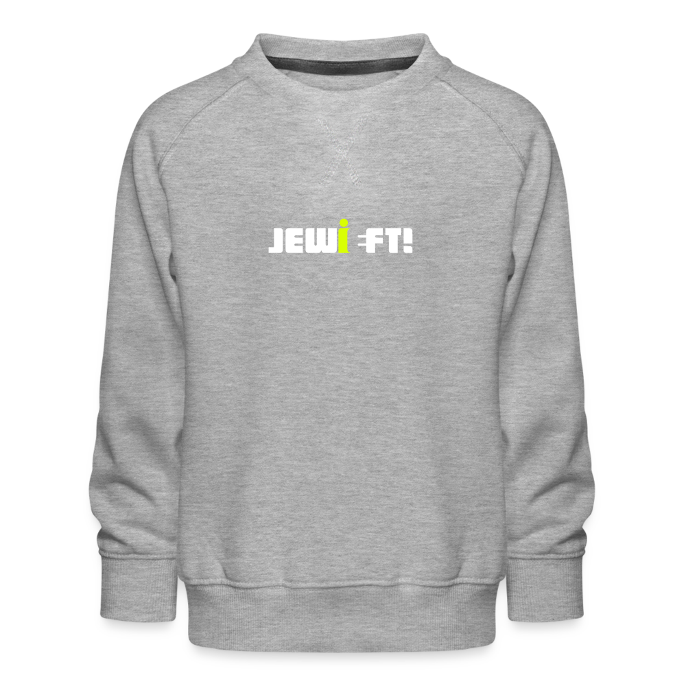 Jewieft! - Kinder Premium Sweatshirt - Grau meliert